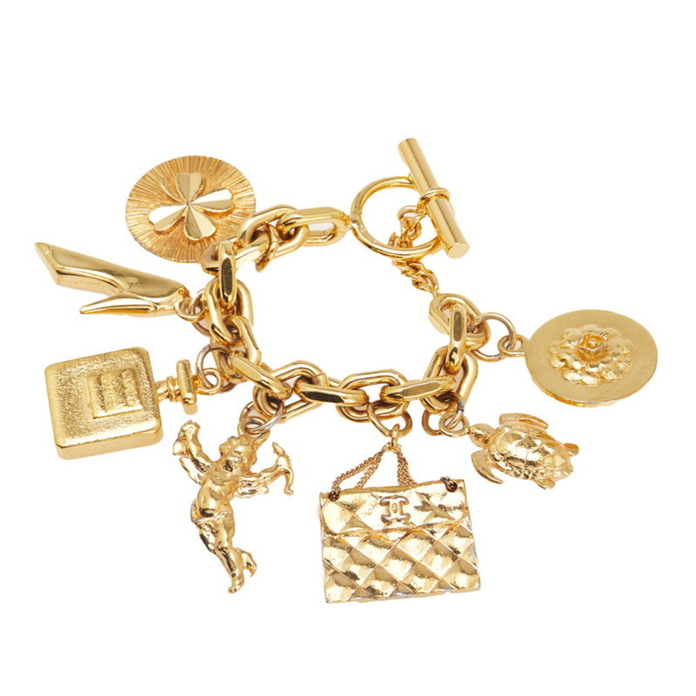 CHANEL Icon Charm Bracelet, Gold Plated, Women's - Picture 2 of 7